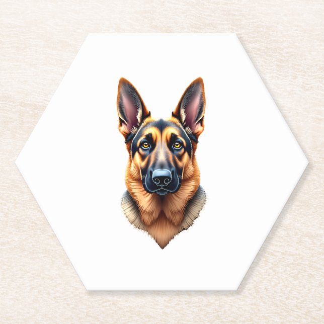 Niedlicher Welpenhund (1) Untersetzer (Vorderseite)