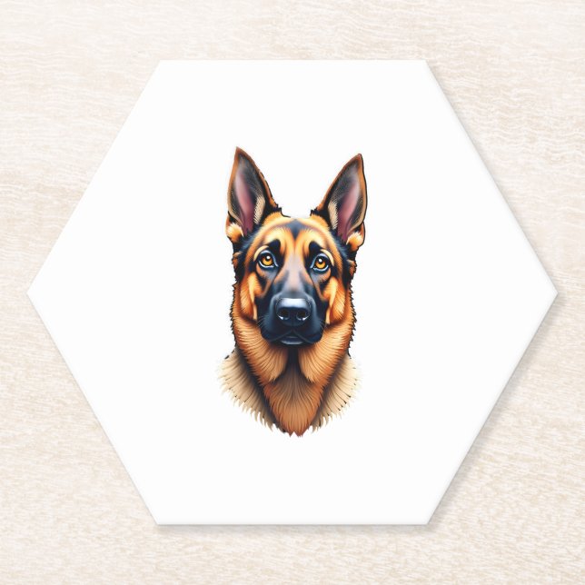 Niedlicher Welpenhund (4) Untersetzer (Vorderseite)