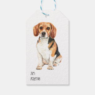 Niedlicher Welpenhund Beagle Geschenkanhänger
