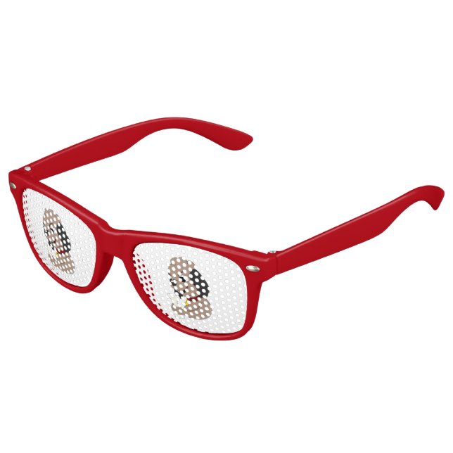 Niedlicher Welpenhund Cartoon Kinder Sonnenbrille (Schrägansicht)