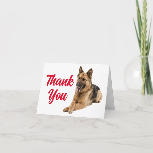 Niedlicher Welpenhund Dankeschön Karte (Vorderseite)
