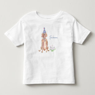 Niedlicher Welpenhund Golden Retriever 1. Geburtst Kleinkind T-shirt