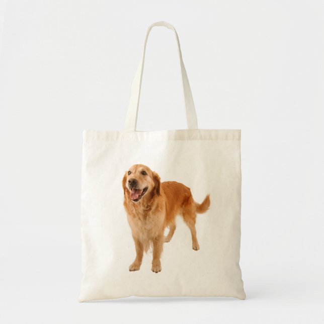 Niedlicher Welpenhund Lover Geschenk Golden Retrie Tragetasche (Vorne)