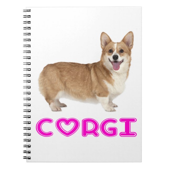 Niedlicher Welpenhund Lover Pembroke Welsh Corgi Notizblock (Vorderseite)
