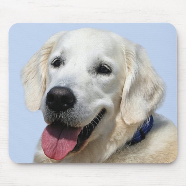 Niedlicher Welpenhund Mama Geschenk Golden Retriev Mousepad (Vorne)
