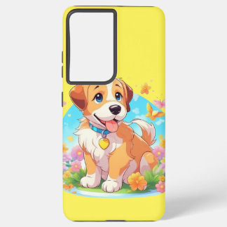 Niedlicher Welpenhund Samsung Galaxy Hülle