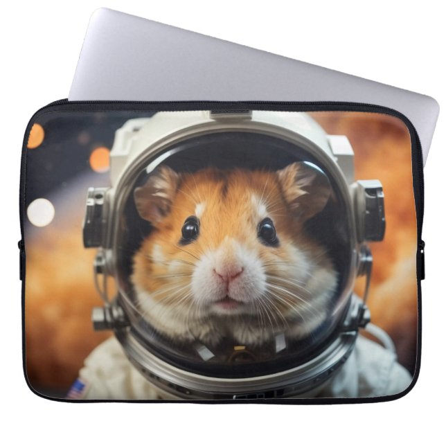 Niedlicher Weltraumamster Laptopschutzhülle (Vorderseite)
