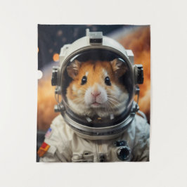 Niedlicher Weltraumamster Wandteppich