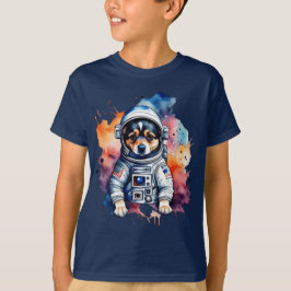 Niedlicher Weltraumhund T-Shirt