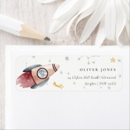 Niedlicher Weltraumstar Planets Geburtstagsadresse