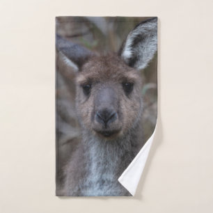 Niedlicher Western Gray Kangaroo Australien Handtuch