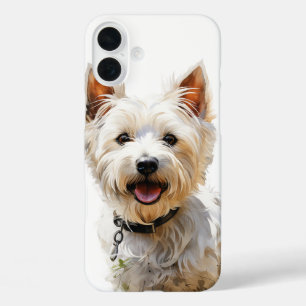 NIEDLICHER WESTLICHER HIGHLAND WHITE TERRIER PUPPY iPhone 16 PLUS HÜLLE