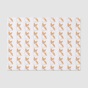 Niedlicher WestPembrokecorgi-Welpe Seidenpapier