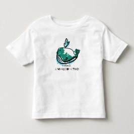 Niedlicher Whale-Cartoon Kleinkind T-shirt