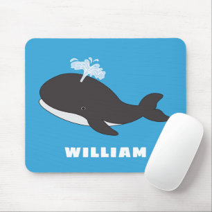 Niedlicher Whale Personalisierter Individuelle Nam Mousepad