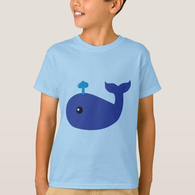 Niedlicher Whale-T - Shirt (Vorderseite)