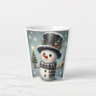 Niedlicher Whimisky Weihnachten/Winterschneemann Milchtasse