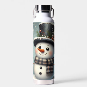 Niedlicher Whimisky Weihnachten/Winterschneemann Trinkflasche