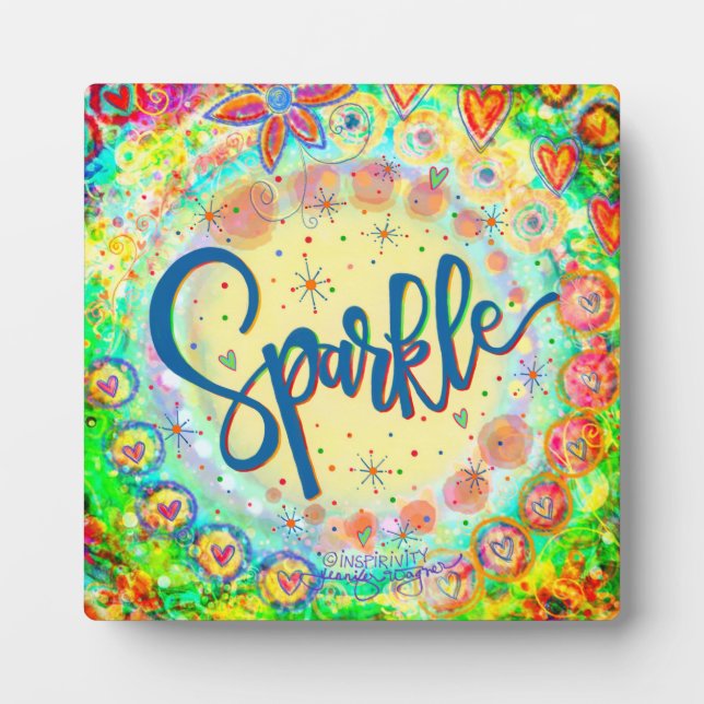 Niedlicher Whimsical Fun Inspiration Fotoplatte (Vorderseite)
