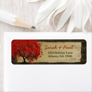 Niedlicher Whimsical Heart Leafed Red Tree