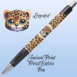 Niedlicher Whimsical Leopard Safari Dschungel Kugelschreiber