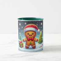 Niedlicher Whimsical Weihnachten/Winter Lebkuchen
