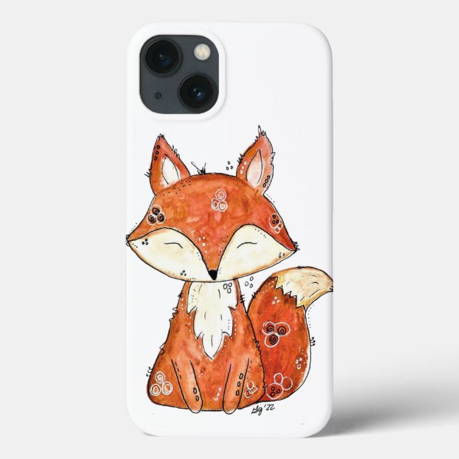 Niedlicher Whimsischer Fox Case-Mate iPhone Hülle (Rückseite)