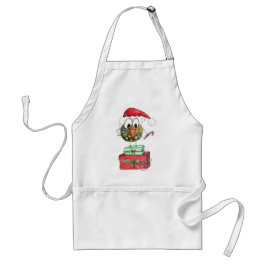 Niedlicher Whimsischer Weihnachtsbird Schürze