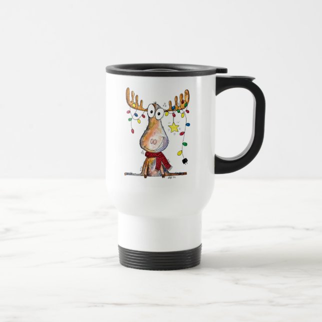 Niedlicher Whimsischer Weihnachtsschlamm Reisebecher (Rechts)