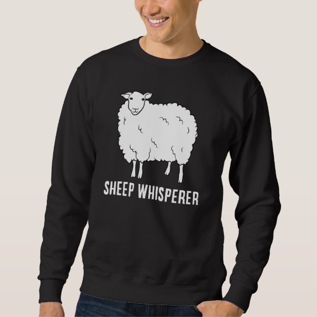 Niedlicher Whisperer Bauer Bauer Liebe Schafe Sweatshirt (Vorderseite)