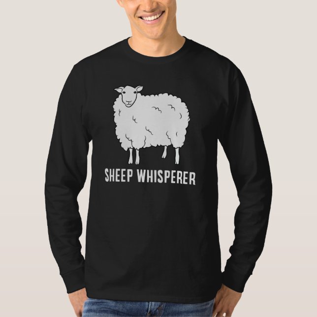 Niedlicher Whisperer Bauer Bauer Liebe Schafe T-Shirt (Vorderseite)