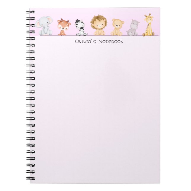 Niedlicher Wild Cups farbiger Farbverlauf Personal Notizblock (Vorderseite)