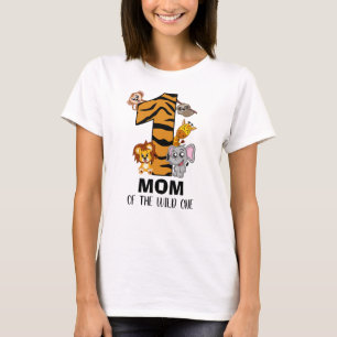 Niedlicher Wild-One-Dschungel-Tiergarten Zoo Mama  T-Shirt