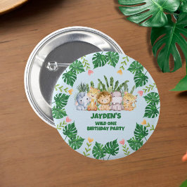 Niedlicher Wild One Jungle Safari Button