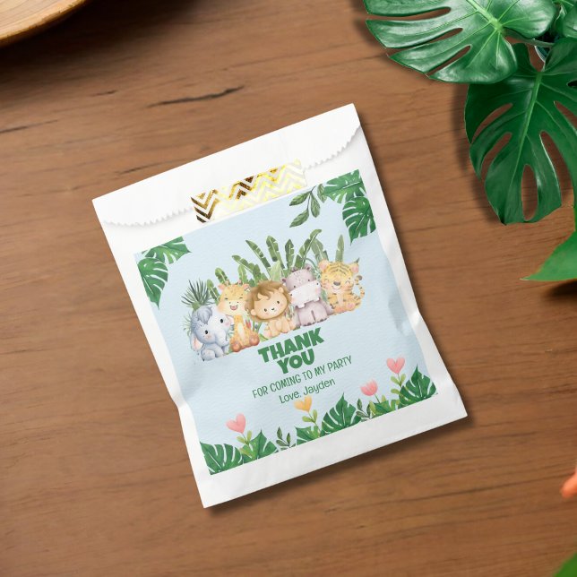 Niedlicher Wild One Jungle Safari Geschenktütchen (Von Creator hochgeladen)