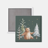 Niedlicher Winter Schneebär Whimsical Woodland Win