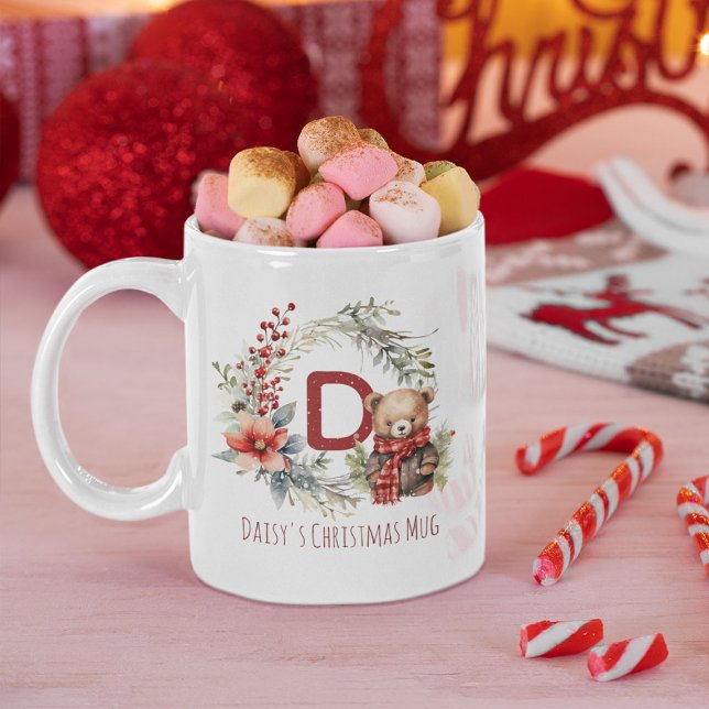Niedlicher Winter Teddy Bär Kinder Weihnachtsgesch Kaffeetasse (Von Creator hochgeladen)