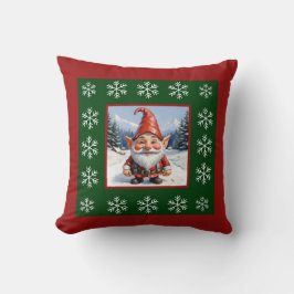 Niedlicher Winter Whimsischer Skandinavier Gnome Kissen