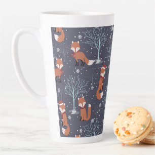 Niedlicher Winterfuchs Milchtasse