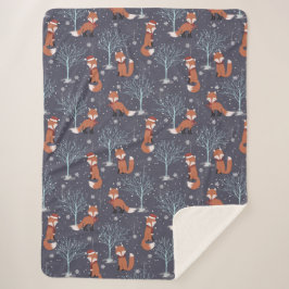 Niedlicher Winterfuchs Sherpadecke