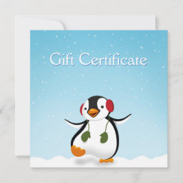 Niedlicher Winterpinguin