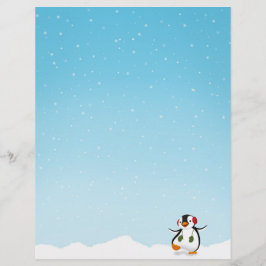 Niedlicher Winterpinguin