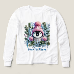 Niedlicher Winterpinguin individuell anpassbar