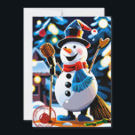 Niedlicher Winterschneemann Frohe Weihnachten Non-<br><div class="desc">Snowman</div>