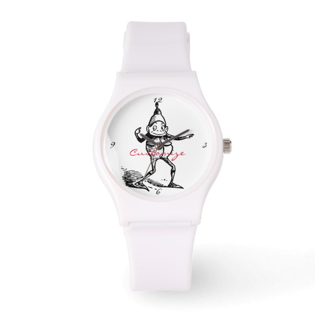 Niedlicher Winterurlaub Elf Thunder_Cove Armbanduhr (Vorderseite)