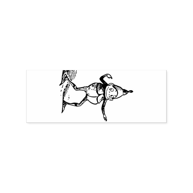 Niedlicher Winterurlaub Elf Thunder_Cove Gummistempel (Prägung)