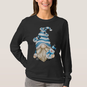 Niedlicher Winterurlaub Familienweihnachtsgenom mi T-Shirt
