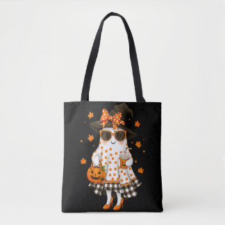 Niedlicher Witchy Ghost Women's Halloween-T - Shir Tasche