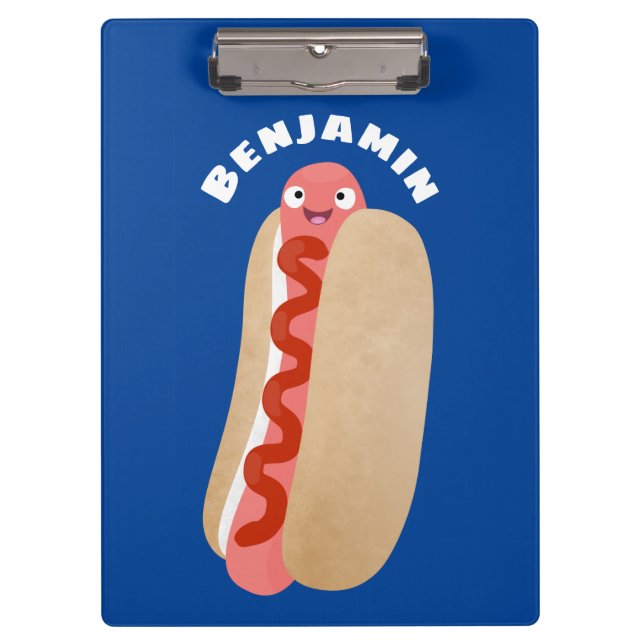 Niedlicher Witzhund Weiner Cartoon Klemmbrett (Vorderseite)
