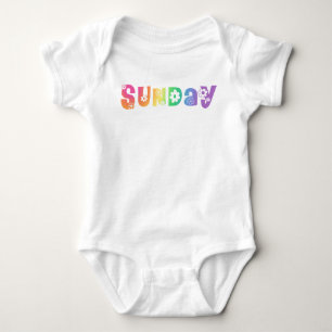 Niedlicher Wochentag Baby Strampler